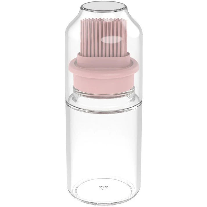Portable Oil Bottle with Brush Silicone Barbecue Liquid